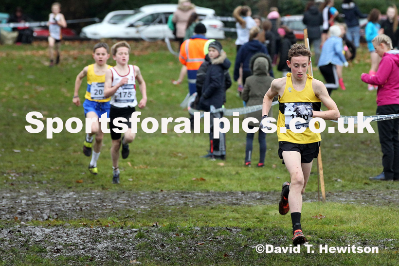 Boys under-13s, 2019 European Cross Country Trials and British Cross Challenge, Sefton Park, Liverpool.  Photo: David T. Hewitson/Sports for All Pics
